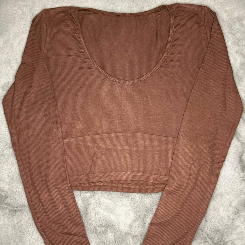 Rust Long Sleeve Top